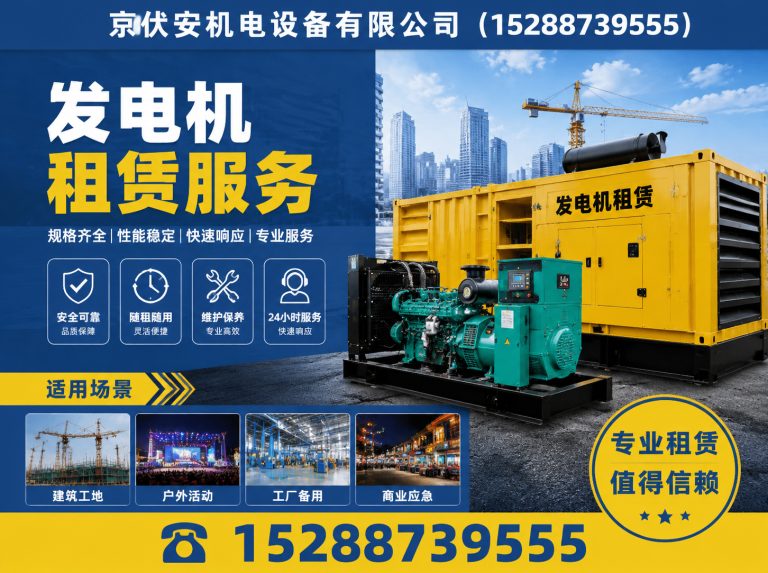 辽阳应急发电机出租展示图